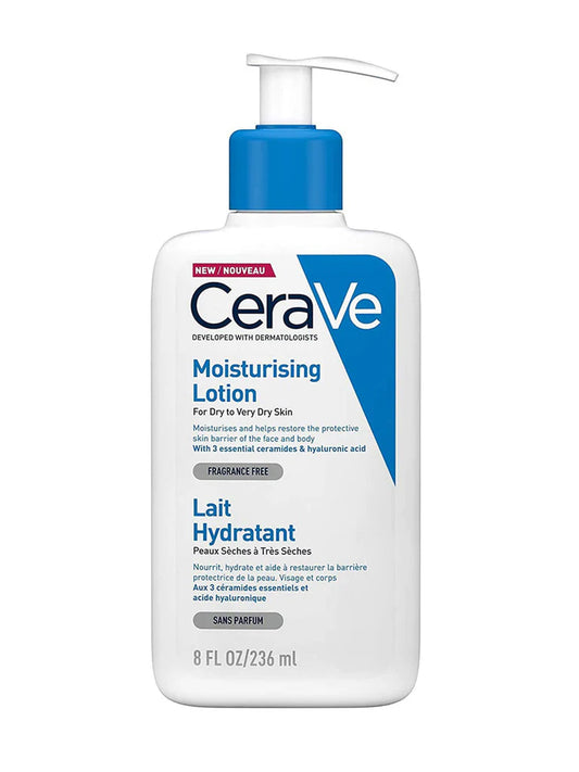 CeraVe Fragrance Free Moisturising Lotion, Dry To Very Dry Skin, 236ml